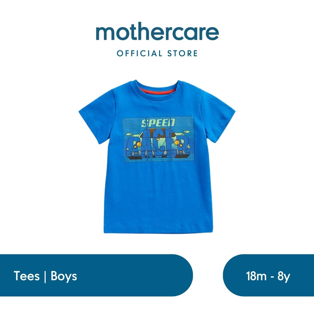 Mothercare Speed Racer T-Shirt - Kaos Anak Laki-laki (Biru)