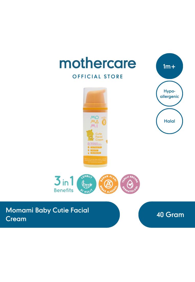 Mothercare Momami Baby Cutie Facial Cream 40 gram - Skincare Natural Krim Lotion Pelembap Kulit Waja