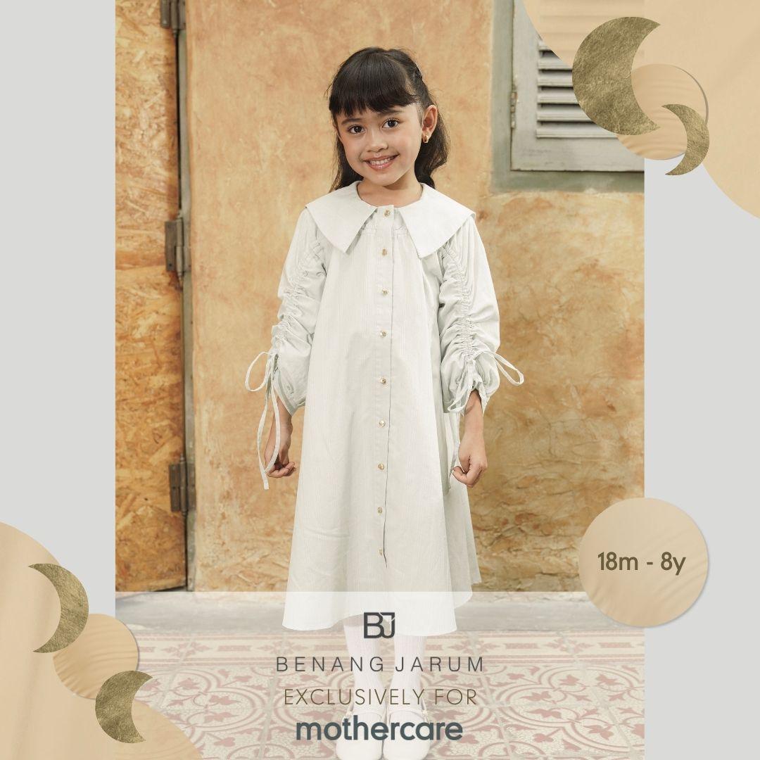 Mothercare x Benang Jarum Raya Collection Drawstring Dress - Dress Baju Lebaran Anak Perempuan