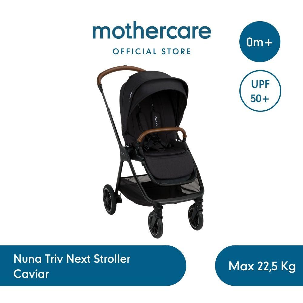 Mothercare Nuna Triv Next Stroller Caviar - Kereta Dorong Bayi
