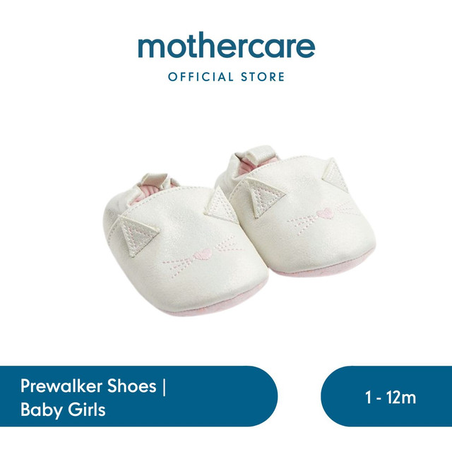 Mothercare Cat Baby Shoes - Sepatu Bayi Perempuan (Abu-abu)