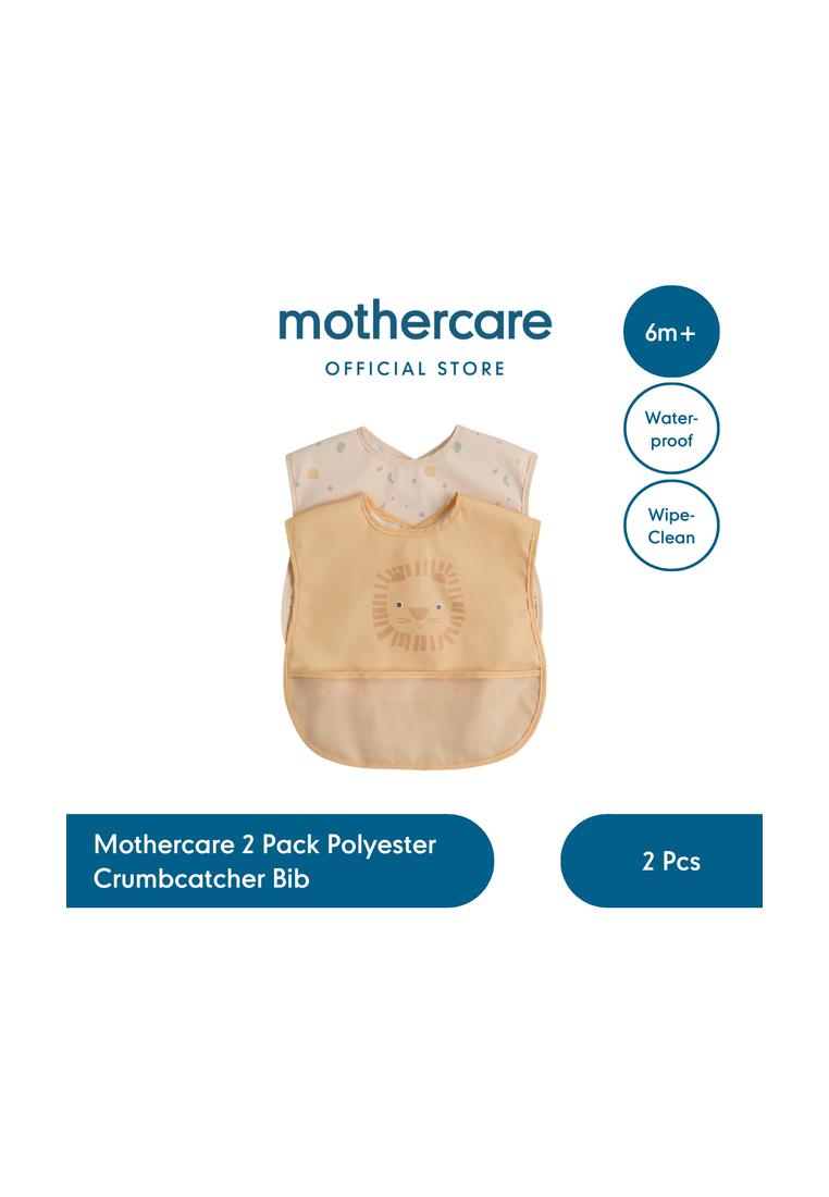 Mothercare 2 Pack Polyester Crumbcatcher Bib - Set Celemek Bayi