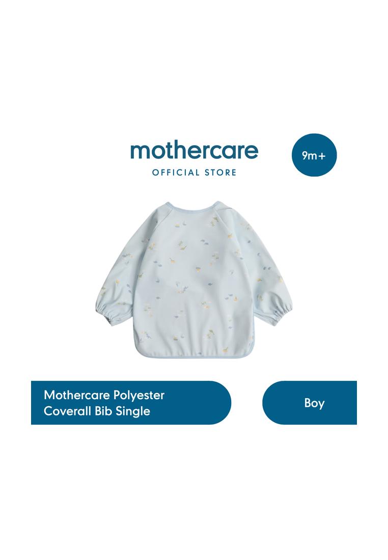 Mothercare Polyester Coverall Bib Single Boy - Celemek Makan Bayi Lengan Panjang