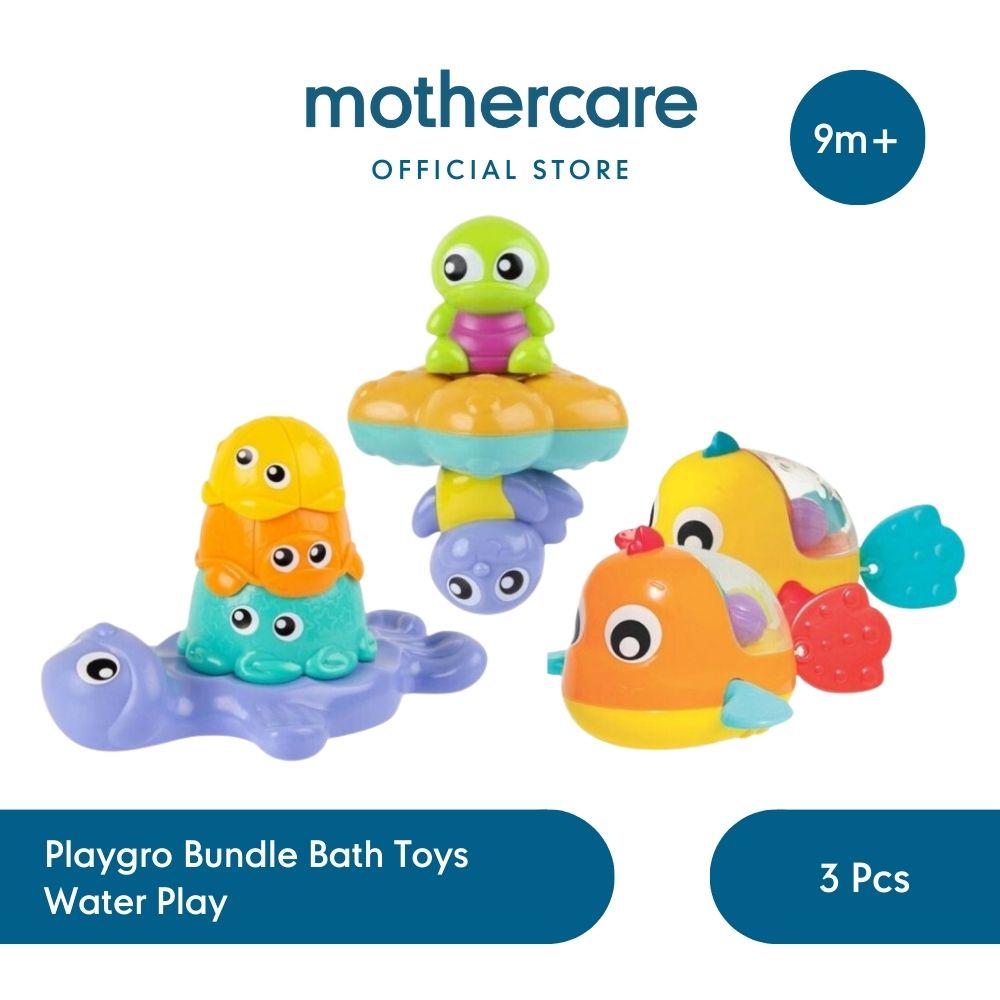 Mothercare Playgro Bundle Bath Toys Water Play - Set Mainan Mandi Anak