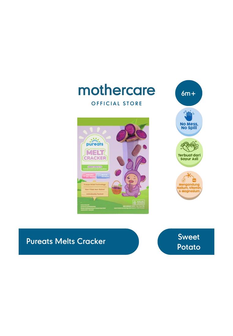 Mothercare Pureats Melt Cracker Sweet Potato - Cemilan Anak Sehat, Snack Bayi Buah Sayur Freeze Drie