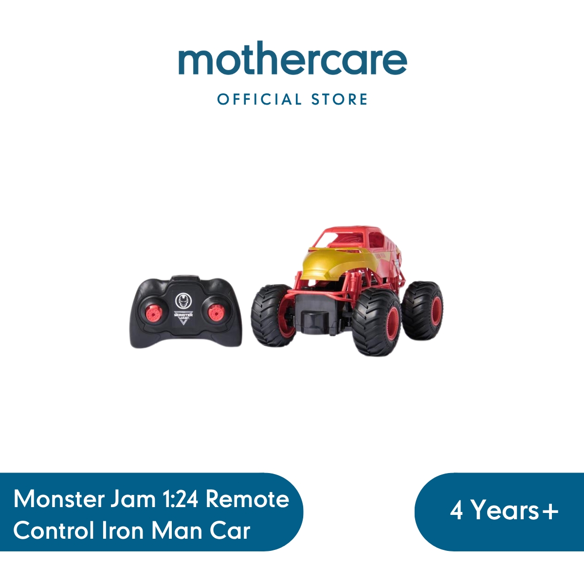 Mothercare Monster Jam 1:24 Remote Control Iron Man Car - Mainan Mobil Mobilan Anak Laki Laki