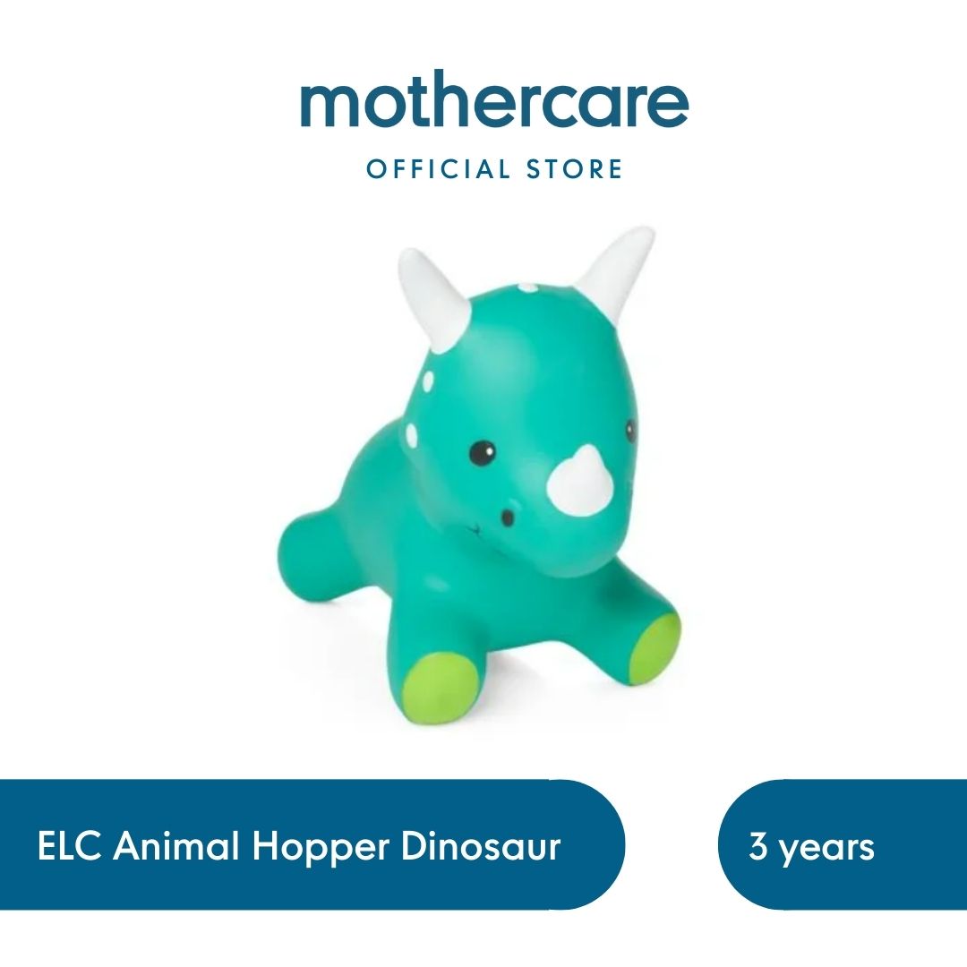 Mothercare ELC Animal Hopper - Mainan Lompat Kuda Kudaan Karet Anak Bayi (Dinosaur)