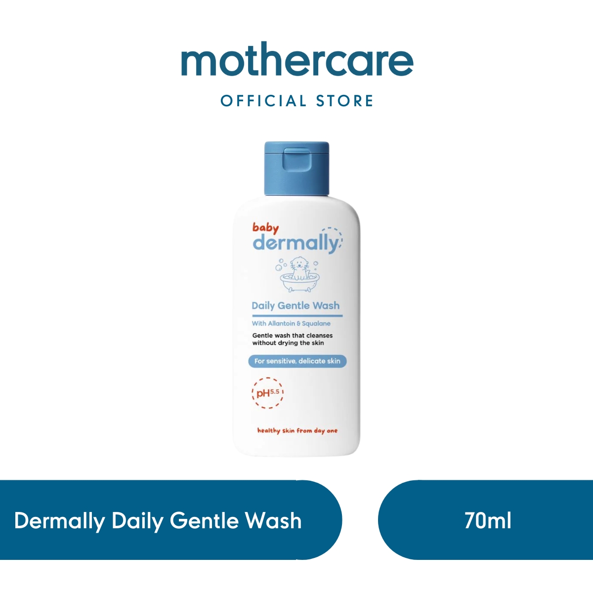 Mothercare Dermally Daily Gentle Wash 70ml - Sabun Mandi Bayi Untuk Kulit Sensitif dan Eksim