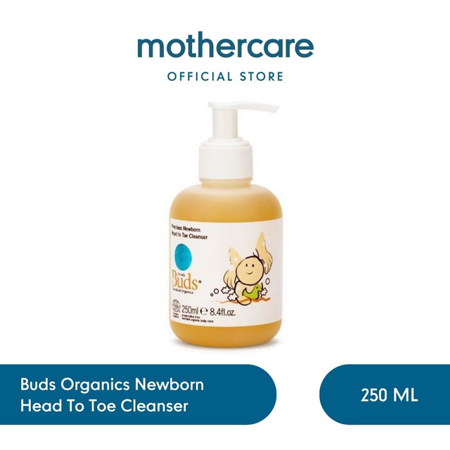 Mothercare Buds Organics Newborn Head To Toe Cleanser 250 ml - Sabun Mandi Bayi