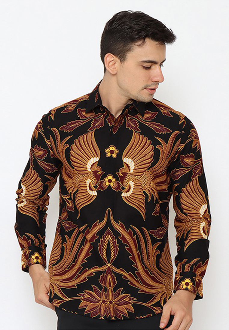 MY AKSA FIT EVERYWHERE Aksa Aksa Batik Pria Kemeja Panjang Husein Hanna