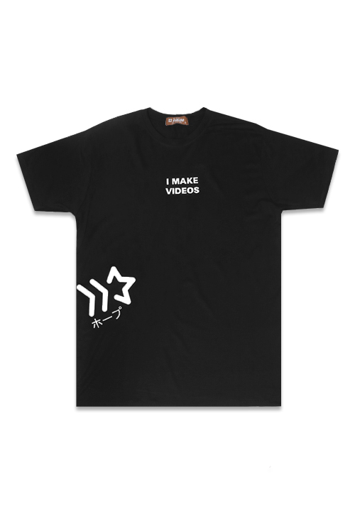 Nade NT309 I Make Videos Hitam Kaos anti kusut Pria