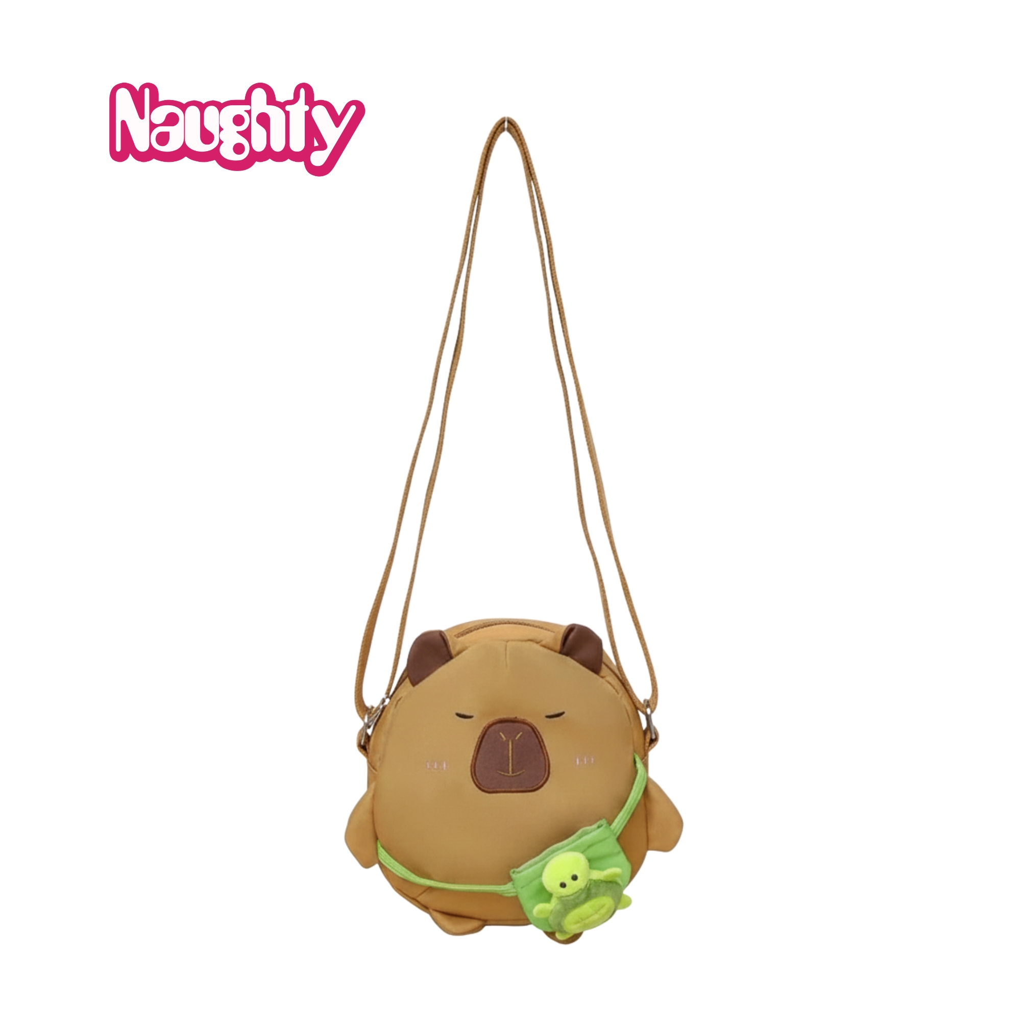 Naughty Tas Selempang Anak Perempuan Boneka Sling Bag Capybara OKB241 Naughty Accessories