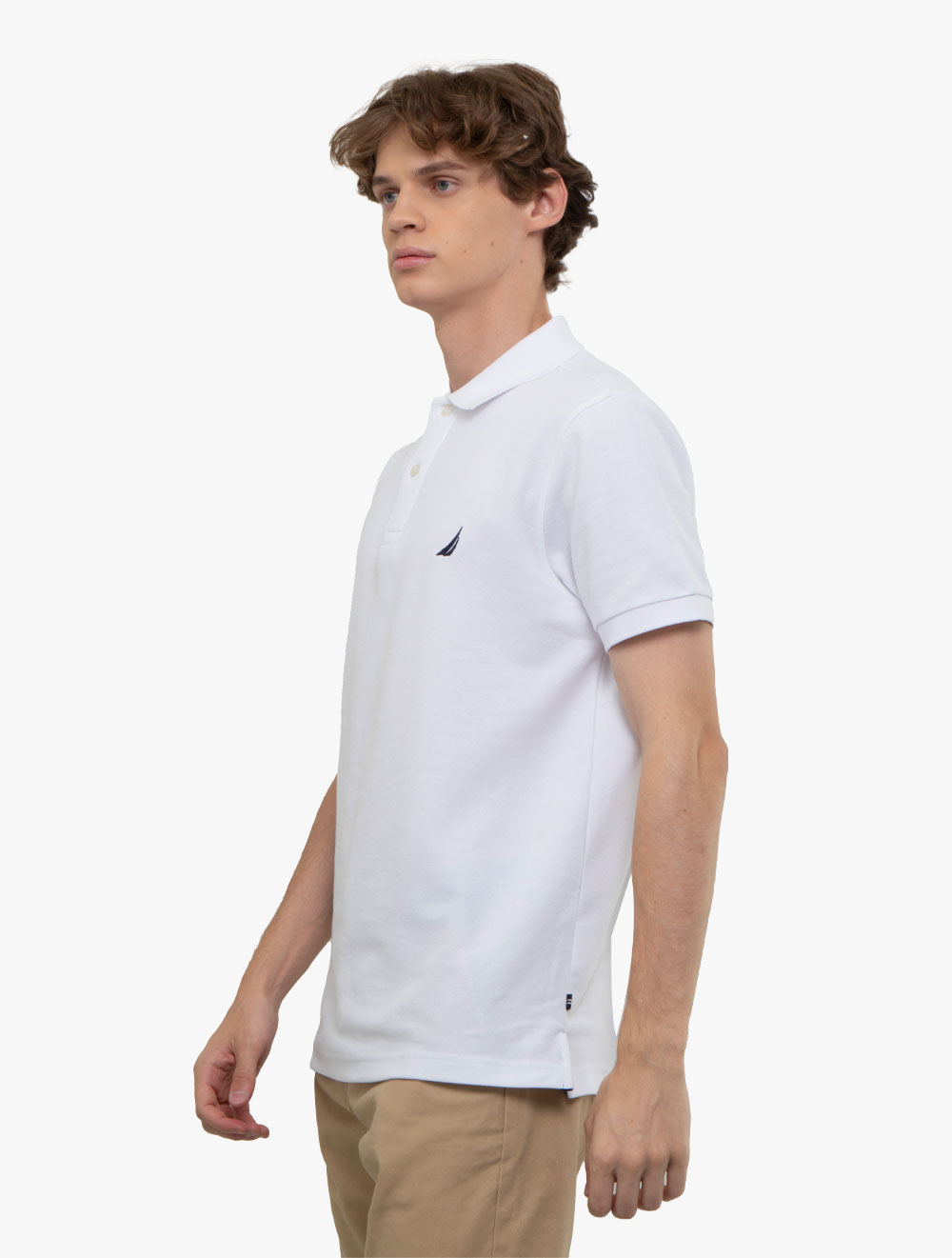 nautica white polo