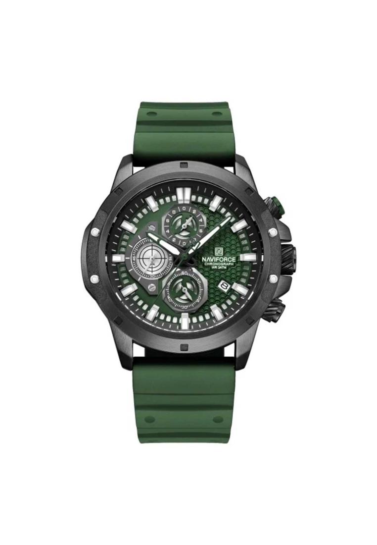 Naviforce Jam tangan Pria - Green - Rubber - NF-8036M-BK-6