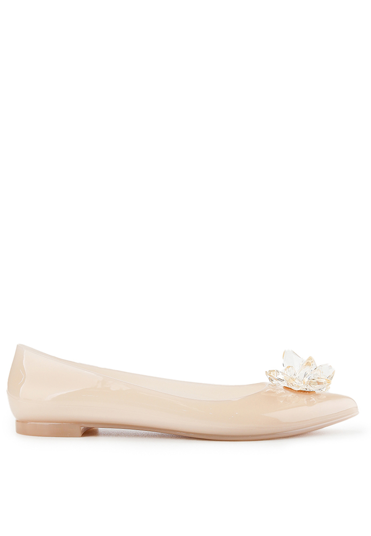 NCY MABEL R2385-3 JELLY FLAT SHOES NUDE