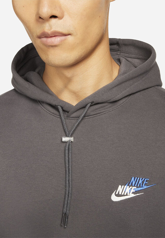 a hooded pullover jacket