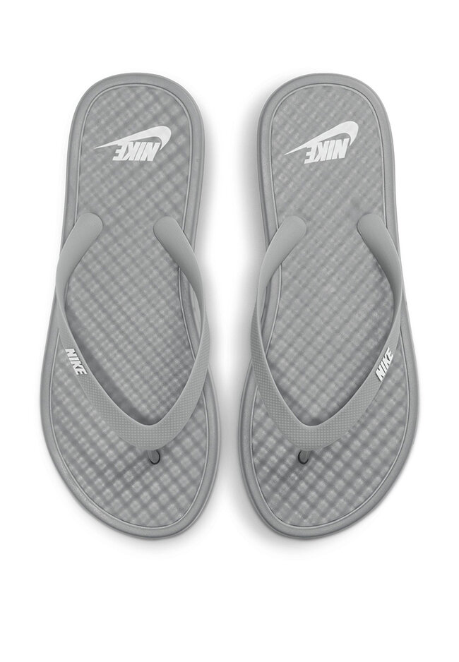 nike grey flip flops