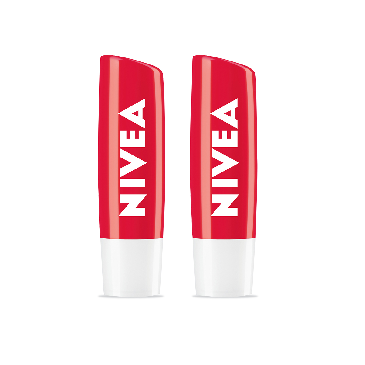NIVEA Lip Care Fruity Shine Beauty Stick Strawberry 4.8gr - Twin Pack Get Line Holder