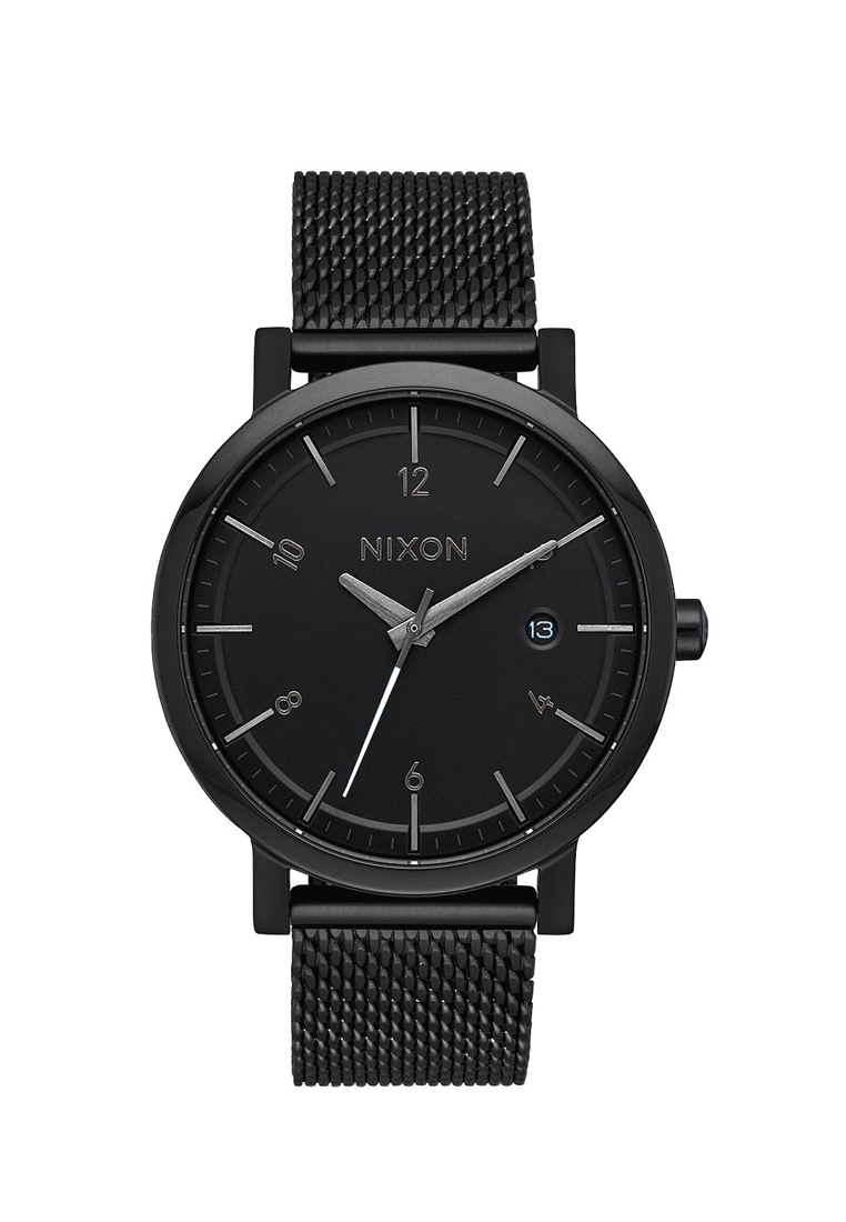 Nixon Jam Tangan Pria Rollo 38 A1087001 Strap Stainless Steel Hitam