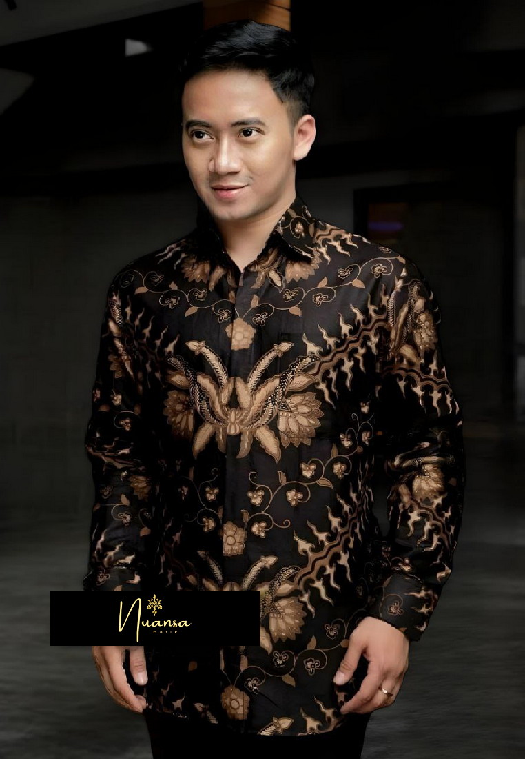 Nuansa Batik Keris Kemeja Batik Exclusive Premium Pria Casual  Modern Lengan Panjang