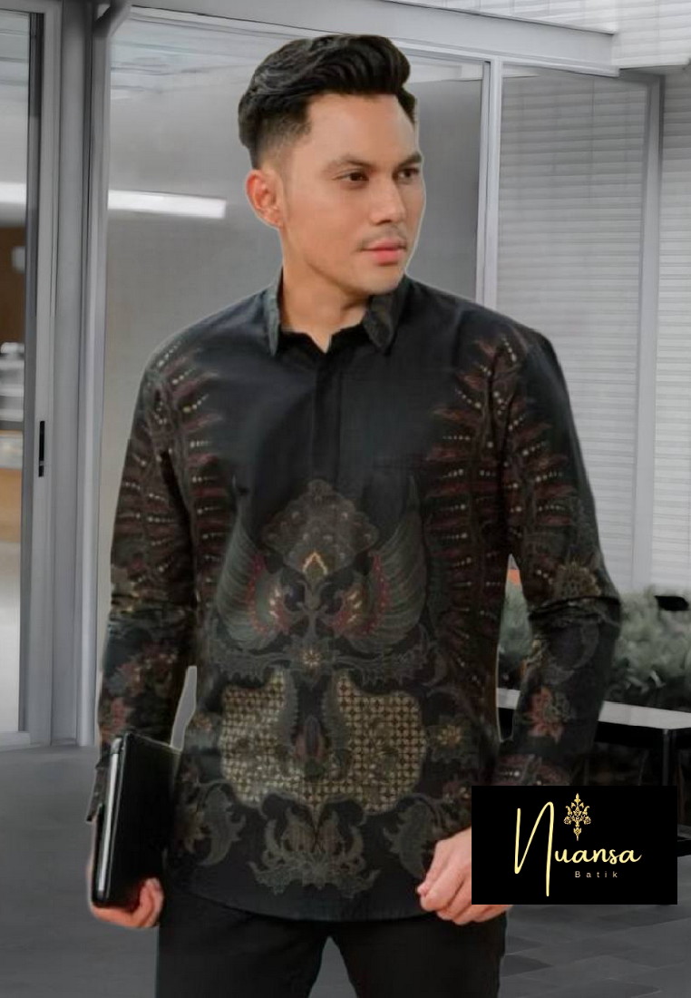 Nuansa Batik Arshaka Kemeja Batik Exclusive Premium Pria Casual Modern Lengan Panjang
