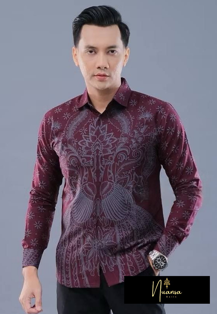 Nuansa Batik Ajisaka Kemeja Batik Exclusive Premium Pria Casual Modern Lengan Panjang