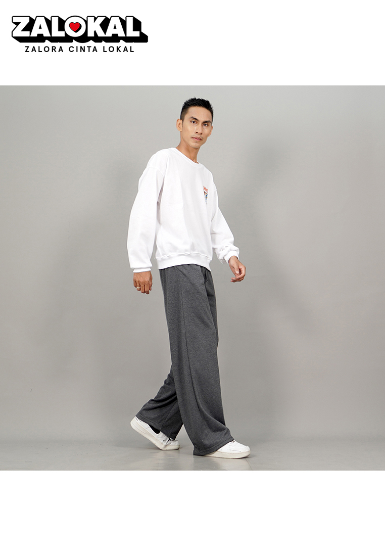Okechuku RIO Baggy Pants Pria Loose Pants Pria Celana Panjang Longgar Pria - M81
