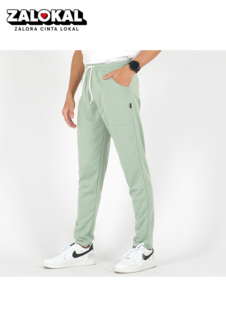 Okechuku MICHAEL Celana Training Pria Celana Slim Fit Pria Celana Olahraga - MINT