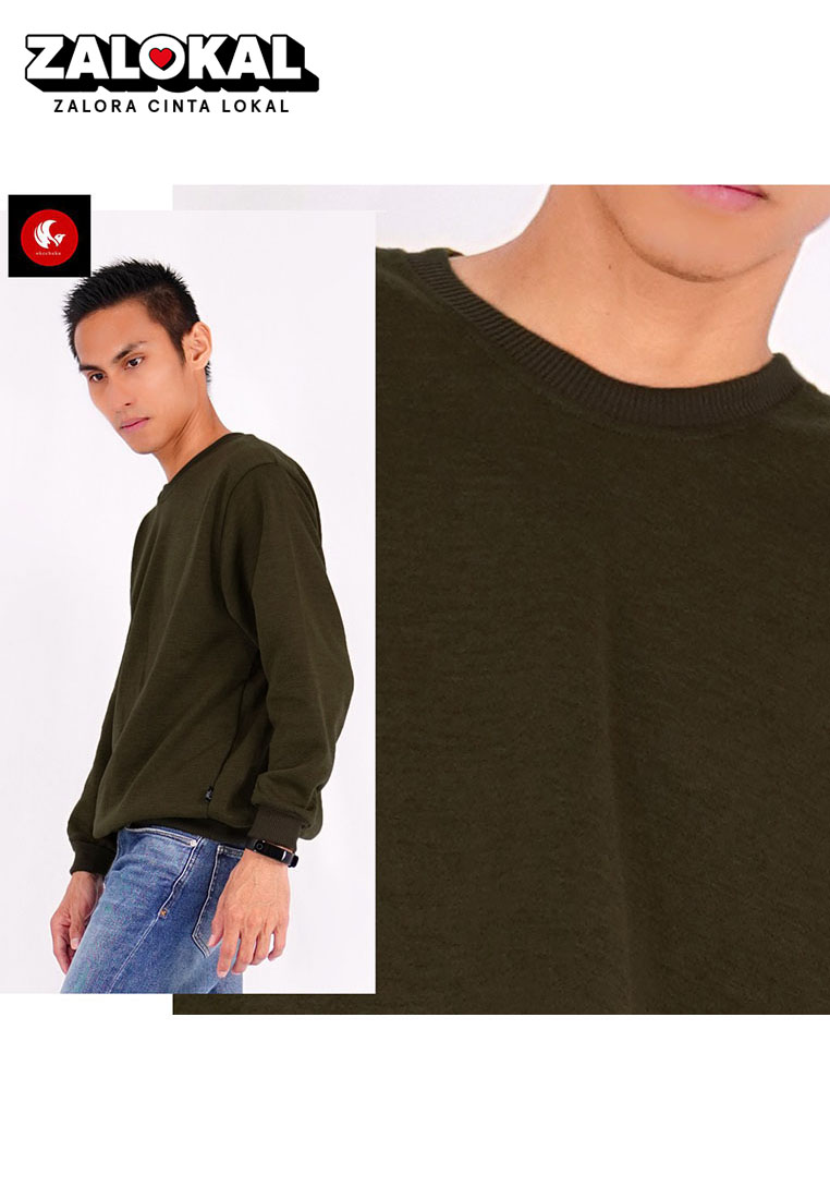 OKECHUKU Mark Sweater Pria Pakaian Pria Switer Pria Sweater Distro Sweater Polos Switer Roundneck