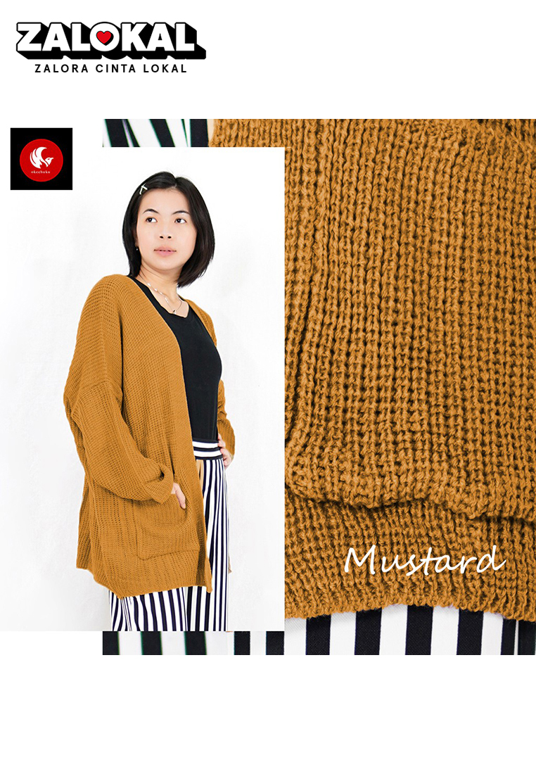 OKECHUKU Oversize Lavella Kardigan Wanita Outer Wanita Cardigan Rajut