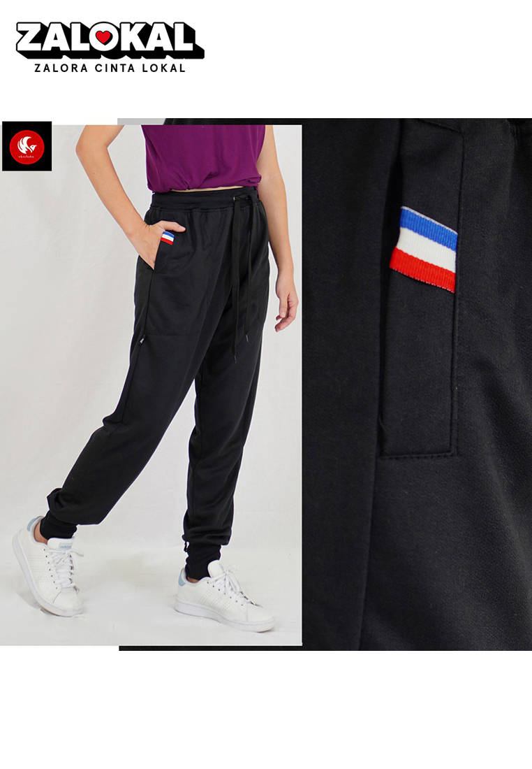 OKECHUKU Finy Celana Panjang Jogger Wanita Korean Style