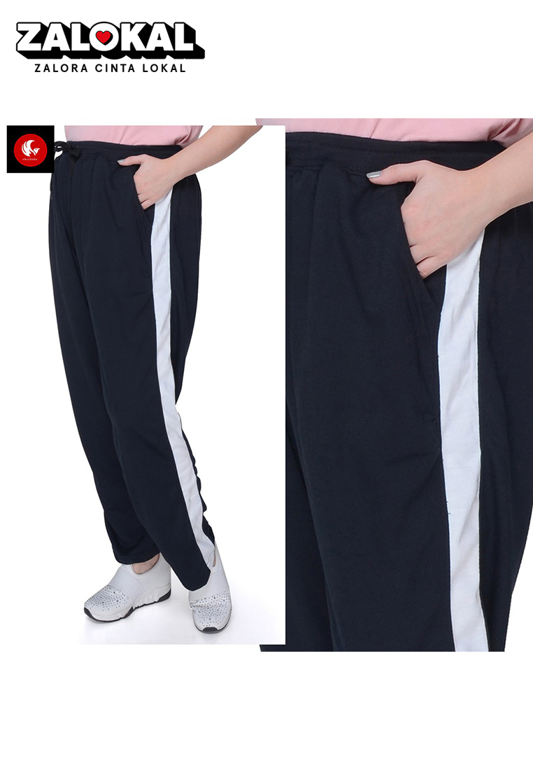 OKECHUKU Vero Big Size Celana Joger Wanita Ukuran Jumbo / Celana Training Wanita