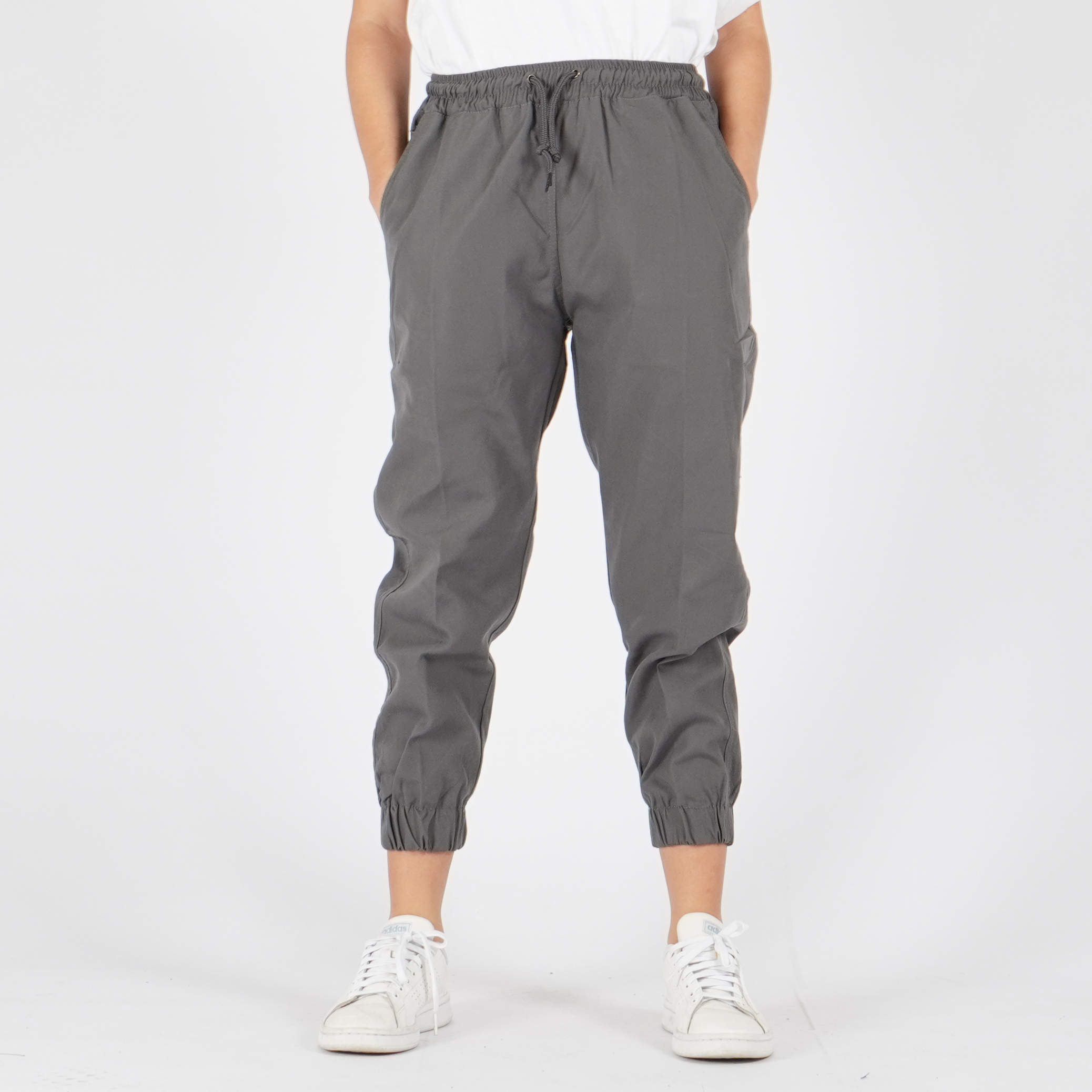 Okechuku MAYA Celana Wanita 3/4 Joggerpants Wanita Celana Joger 3/4 Wanita - ABU