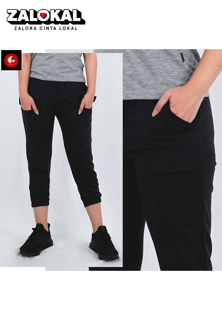 OKECHUKU Hilma Celana Cargo Wanita Celana Cargo Ankle Cargo Jogger