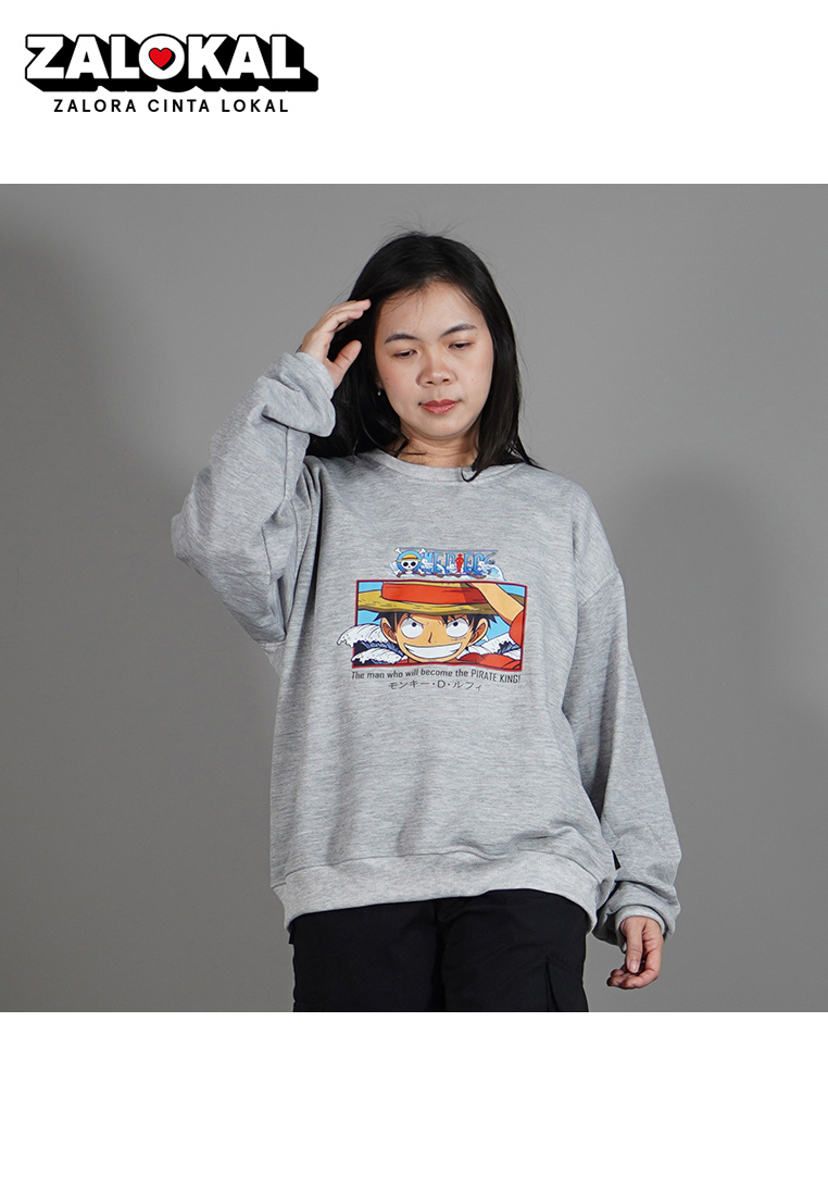Okechuku PIECE2 Crewneck One Piece Crewneck Anime Sweater Anime - Abu Muda