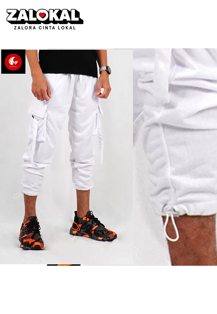 OKECHUKU Julio Celana Cargo Pria Celana Panjang Pria Cargo Pants Pria