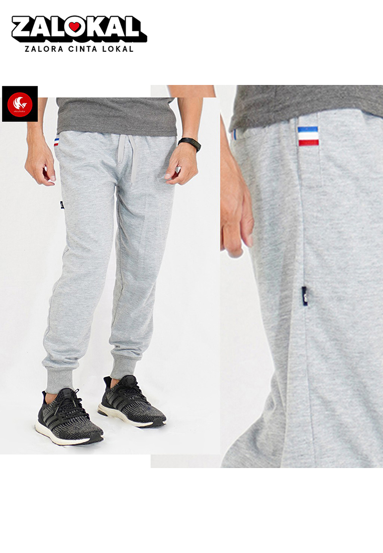 Okechuku Frans Celana Joger Panjang Polos Pria Fashion  Korea