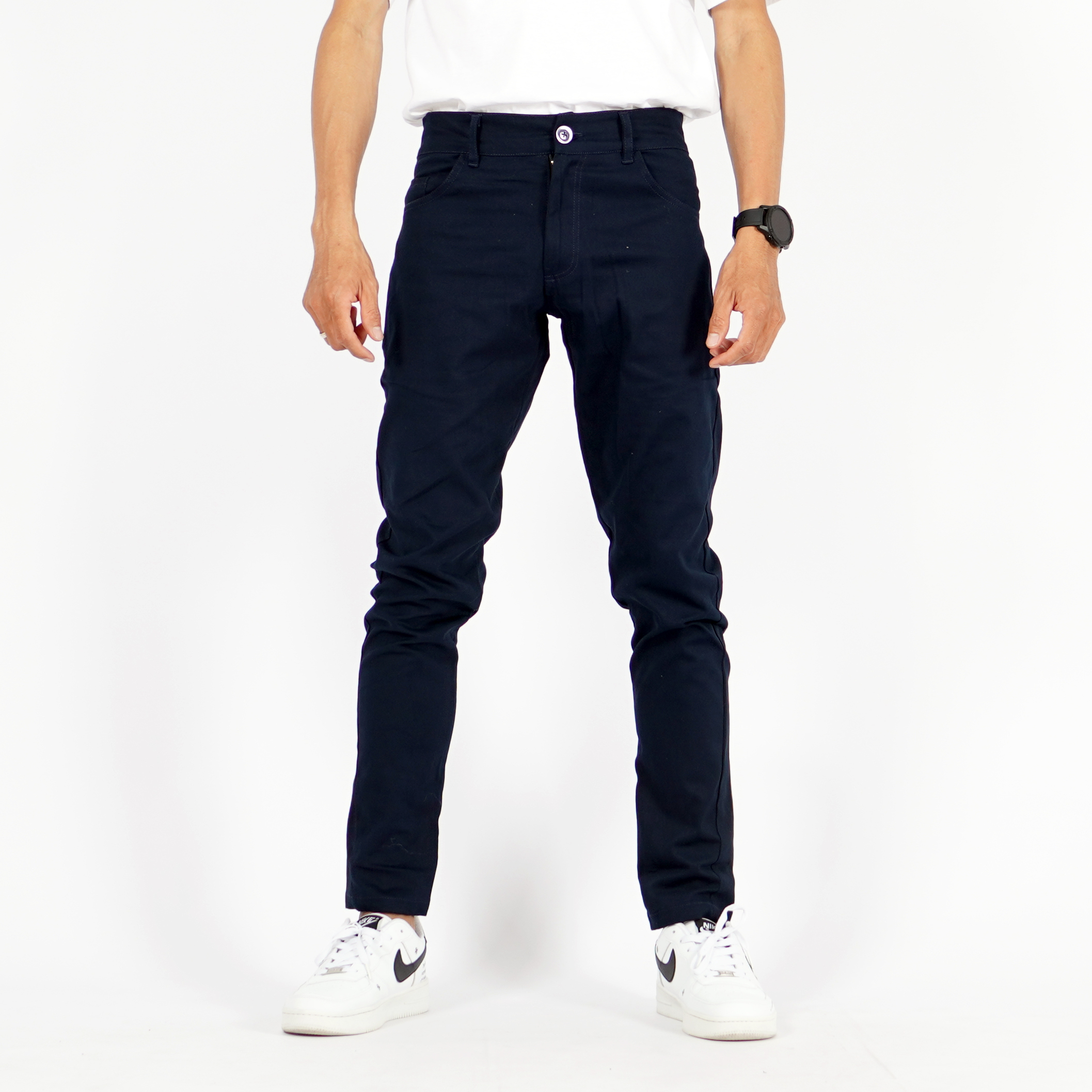 Okechuku Jay Celana Chino Panjang Pria Celana Chino Pria Celana Panjang Chino Pria - NAVY