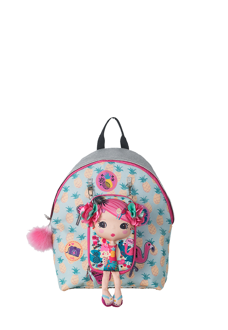 Okiedog Tiny Treasure Backpack Combo - Flamingo Girl - Tas Anak