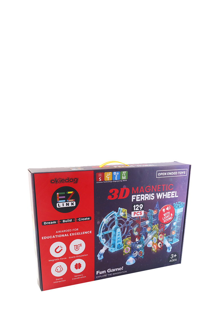 Okiedog EZLINK Magnetic Ferris Wheel 129pcs - Mainan Magnet Edukasi anak