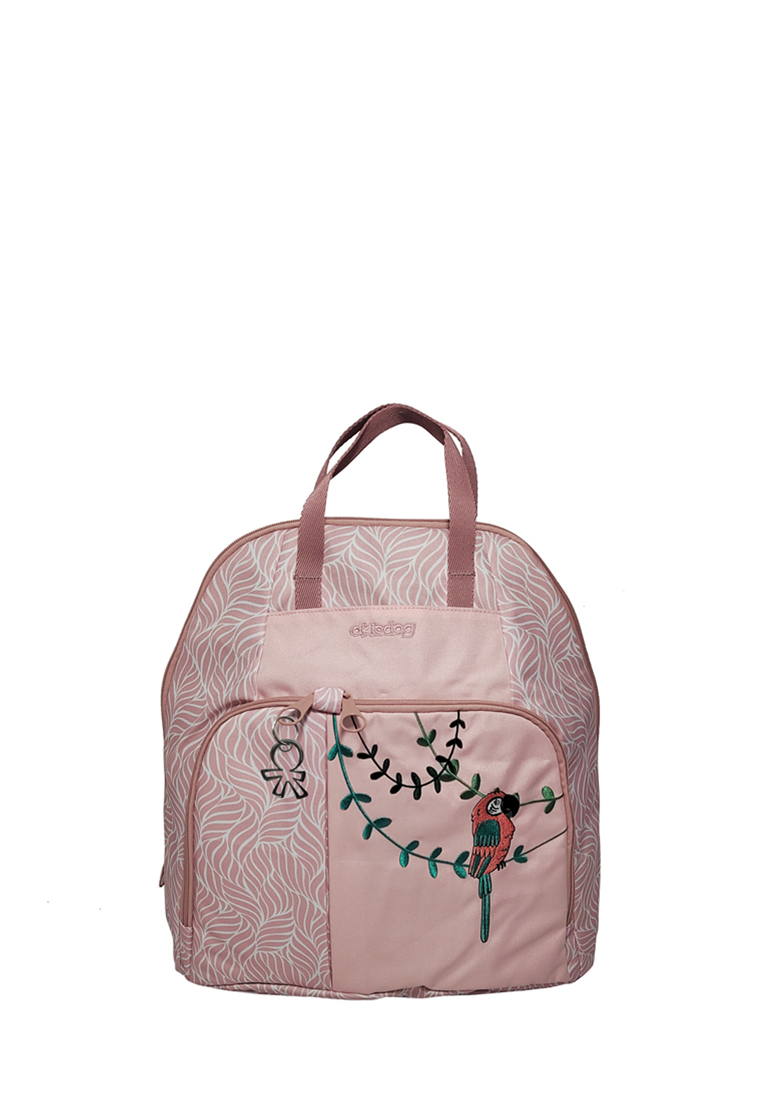 Okiedog Trek Jungle Parrot Pink - Diaper bag tas bayi ransel