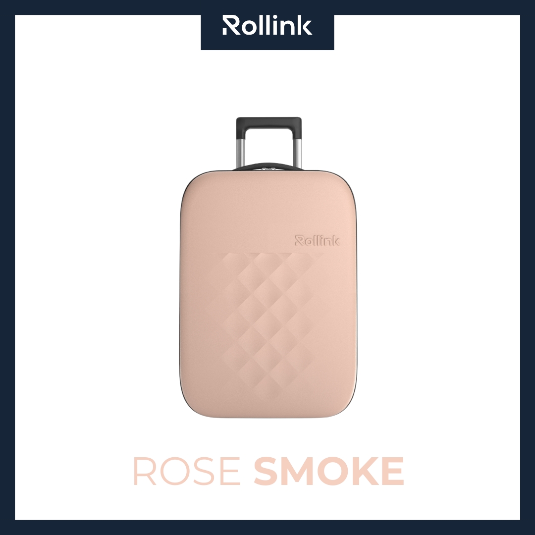Okiedog Rollink Flex VEGA 21 Suitcase Rose Smoke - Koper 21 inch