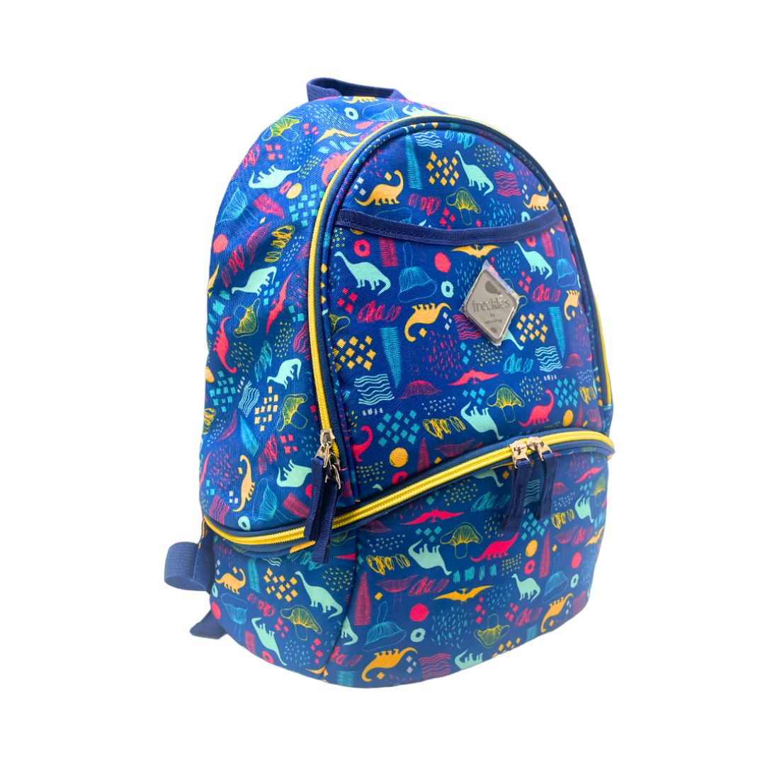 Okiedog Freckes Kangaroo 2in1 Backpack and Cooler - Tas Asi - Tas Bayi - Dino Blue