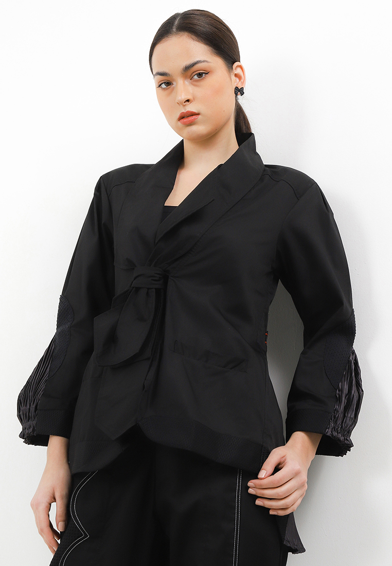 Oline Workrobe Pleated Front Bow Outer