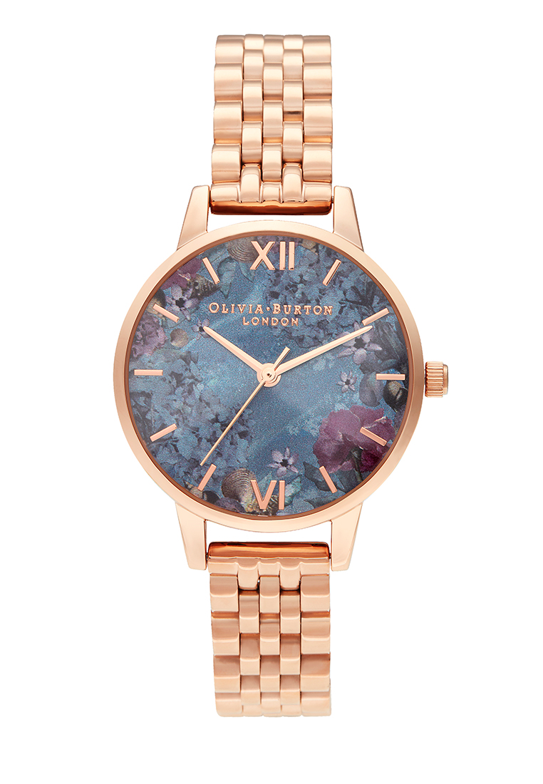 Olivia Burton Under the Sea Shell Floral & Rose Gold Bracelet - OB16US25