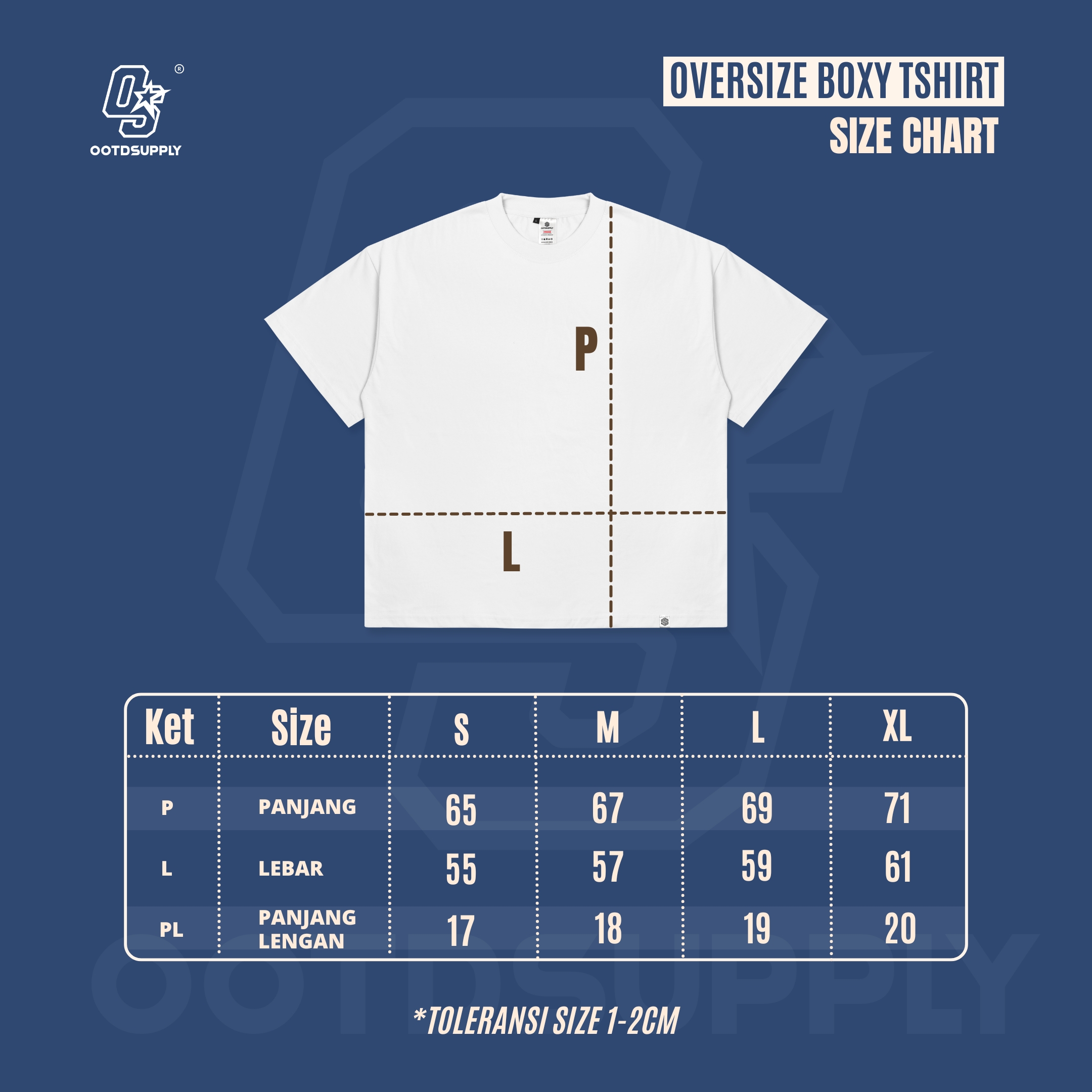 OOTDSUPPLY Boxy Fit Oversize Unique Dark Grey & Stone Grey l Tshirt Boxyfit l Kaos Boxy OVZBX021