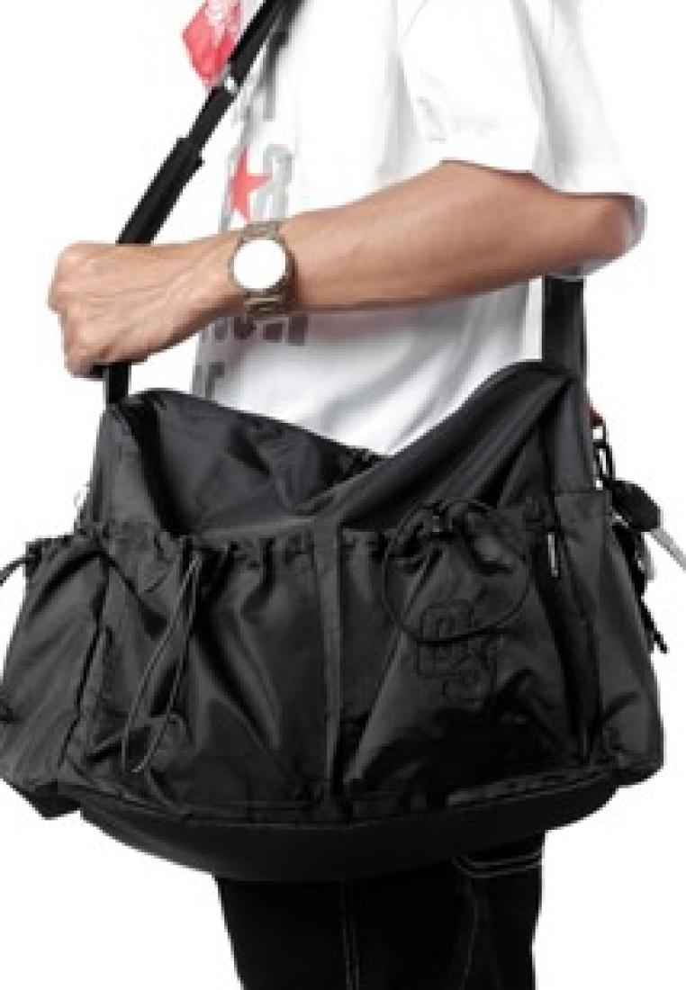 OOTDSUPPLY Sling Bag Parachute OS Sign Black l Parasut Bag l Cross Bag Skena | Hand Bag I Tas Selemp