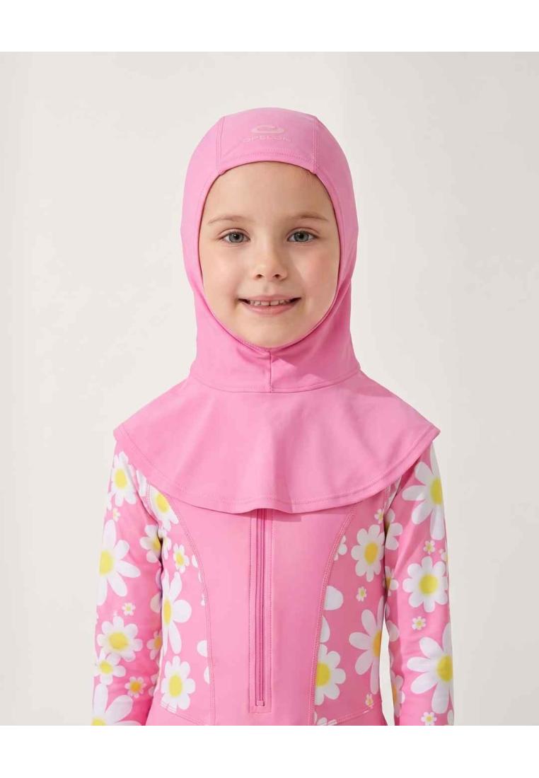 Opelon Swim cap Muslim Anak Logo Putih | Hijab Renang Anak