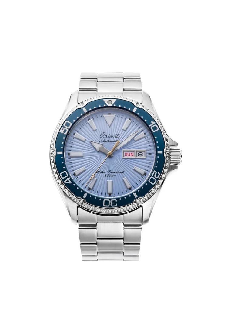 Orient Jam Tangan Pria Orient Sports RA-AA0823L Mako 75th Anniversary Kamasu Sky Blue Dial Metal Str