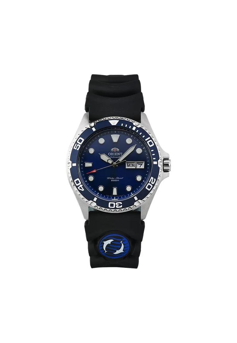 Orient Jam Tangan Pria Orient Sports TAA02008D Ray II Automatic Blue Dial Black Rubber Strap